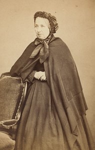 Fashion Second Empire Woman France Old CDV Photo 1865