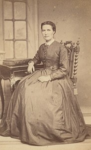 Fashion Second Empire Woman Chateauroux CDV Photo 1865
