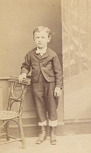 Young Boy Costume Fashion France Old CDV Photo 1865