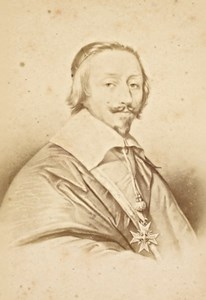 Richelieu French Historic Neurdein Old CDV Photo 1875