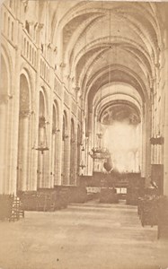 France old CDV Photo 1880 Caen Abbaye aux Dames