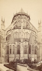 France old CDV Photo 1880 Bourges Cathedral Abside