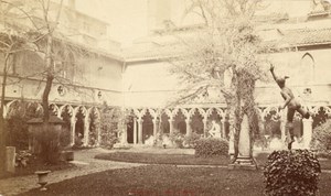 France old CDV Photo 1880 Toulouse Cloister Museum