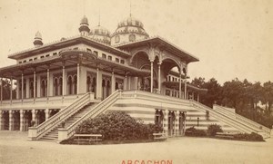 France old CDV Photo 1880 Arcachon Casino Facade
