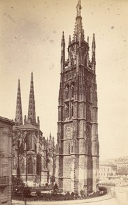 France old CDV Photo 1880 Bordeaux Pey Berlan Tower