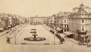 France old CDV Photo 1880 Bordeaux Allees de Tourny