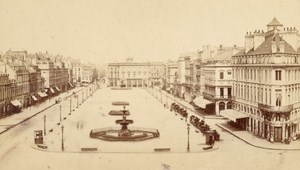 France old CDV Photo 1880 Bordeaux Allees de Tourny