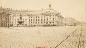 France old CDV Photo 1880 Bordeaux Stock Exchange