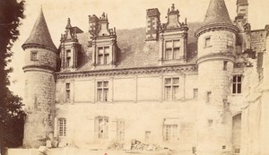 France old CDV Photo 1880 Amboise Castle Facade