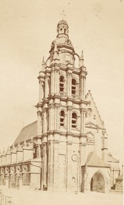 France old CDV Photo 1880 Blois Cathedral Large View