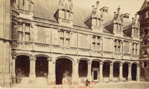 France old CDV Photo 1880 Blois Castle Louis XII