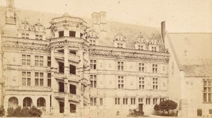 France old CDV Photo 1880 Blois Castle South Facade