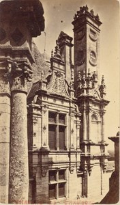 France old CDV Photo 1880 Chambord Castle Window