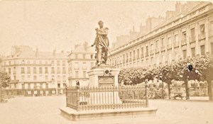 France old CDV Photo 1880 Nantes Cambronne Statue
