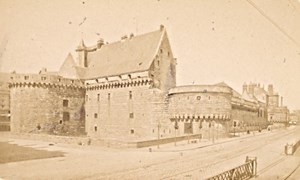 France old CDV Photo 1880 Nantes Castle Facade