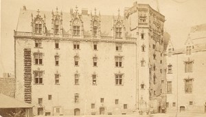 France old CDV Photo 1880 Nantes Castle Interior Facade