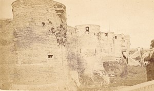 France old CDV Photo 1880 Angers Castle North Facade