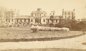 France old CDV Photo 1880 Cherbourg Casino Garden