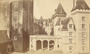 France old CDV Photo 1880 Pau Castle Facade