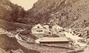 France old CDV Photo 1880 Cauterets Bath St Sauveur