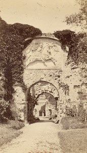 France old CDV Photo 1880 Arques la Bataille Castle