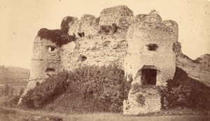 France old CDV Photo 1880 Arques la Bataille Castle