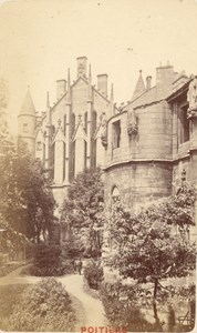 France old CDV Photo 1880 Poitiers Monbergeon Tower