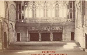 France CDV Photo 1880 Poitiers Law Court Guards Hall