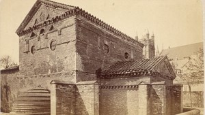 France old CDV Photo 1880 Poitiers Saint Jean Temple