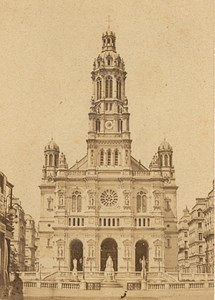 Trinite Church Paris Second Empire old CDV Photo 1867