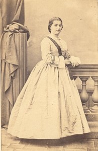 Bordeaux Woman Fashion Second Empire CDV Photo 1865