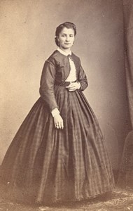 France Woman Fashion Second Empire CDV Photo 1865