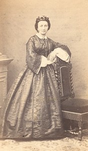 France Woman Fashion Second Empire CDV Photo 1865