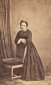 France Woman Fashion Second Empire CDV Photo 1865