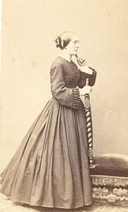 Nancy France Woman Fashion Second Empire CDV Photo 1865