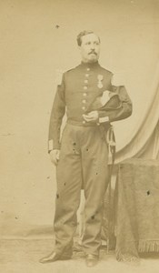 Medal Military Uniform France Old CDV Photo Franck 1870