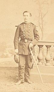 Neuilly Military Uniform France War Old CDV Photo 1870