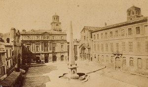 Place de la République Arles Old CDV Photo 1875
