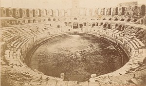 Antic Roman Theater Arles Old CDV Photo 1875
