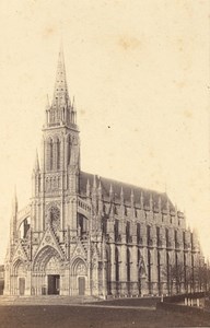 Trouville Church Calvados France Old CDV Photo 1875