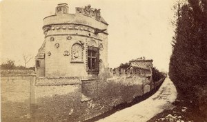 Caen Castle Tower Calvados France Old CDV Photo 1875