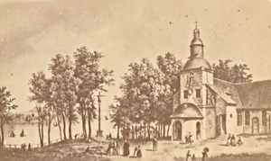 Honfleur Notre Dame de Grace Church France Old CDV Photo 1875