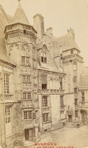 Bourges Jacques Coeur Palace Cher Old CDV Photo 1875