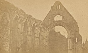 Bernay Prieure Ruins Eure France Old CDV Photo 1870