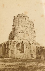 Nimes Tour Magne Gard France Old CDV Photo 1875