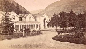 Luchon Thermes Spring Haute Garonne France Old CDV Photo 1880