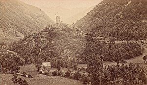 Luchon Castel Vieil Haute Garonne France Old CDV Photo 1880