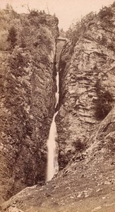 Luchon Waterfall Haute Garonne France Old CDV Photo 1880