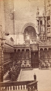 Saint Bertrand de Comminges Cathedral Old CDV Photo 1880