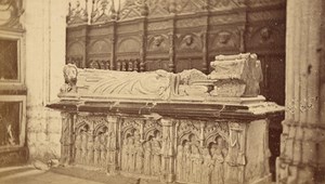 Saint Bertrand de Comminges Cathedral Tomb Old CDV Photo 1880